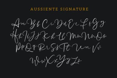Aussiente Font by InspiraType — Script Handwritten Font — thumbnail 8