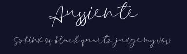 Aussiente by InspiraType — Script Handwritten Font — thumbnail 2