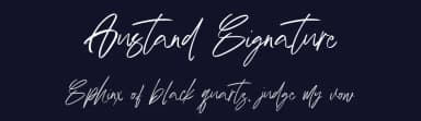 Austand Signature by Tebaltipis Studio — Script Handwritten Font — thumbnail 2