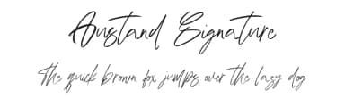 Austand Signature by Tebaltipis Studio — Script Handwritten Font — thumbnail 1
