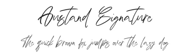 Austand Signature by Tebaltipis Studio — Script Handwritten Font