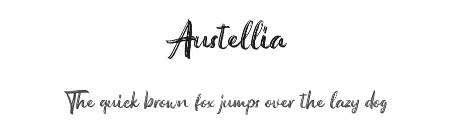 Austellia by Garisman Studio — Script Handwritten Font