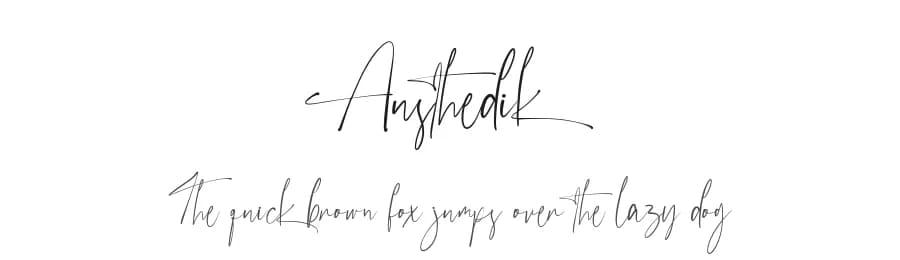 Austhedik by Vultype — Script Handwritten Font — preview 1