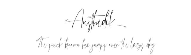 Austhedik by Vultype — Script Handwritten Font