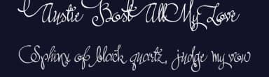 Austie Bost All My Love by Austie Bost Fonts — Script Handwritten Font — thumbnail 2