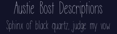 Austie Bost Descriptions by Austie Bost Fonts — Script Handwritten Font — thumbnail 2