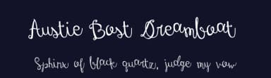 Austie Bost Dreamboat by Austie Bost Fonts — Script Handwritten Font — thumbnail 2