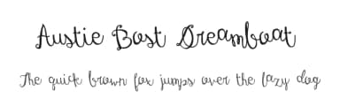 Austie Bost Dreamboat by Austie Bost Fonts — Script Handwritten Font — thumbnail 1
