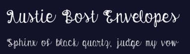 Austie Bost Envelopes by Austie Bost Fonts — Script Handwritten Font — thumbnail 2