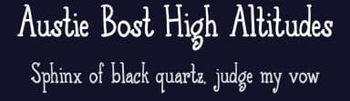 Austie Bost High Altitudes by Austie Bost Fonts — Script Handwritten Font — thumbnail 2