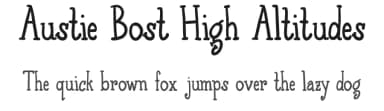 Austie Bost High Altitudes by Austie Bost Fonts — Script Handwritten Font — thumbnail 1