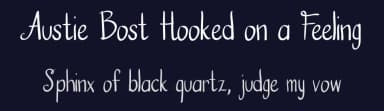 Austie Bost Hooked on a Feeling by Austie Bost Fonts — Script Handwritten Font — thumbnail 2