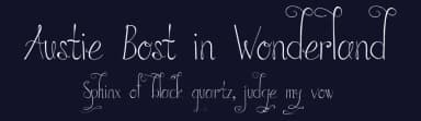 Austie Bost in Wonderland by Austie Bost Fonts — Script Handwritten Font — thumbnail 2