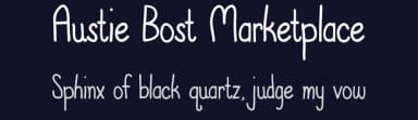 Austie Bost Marketplace by Austie Bost Fonts — Script Handwritten Font — thumbnail 2