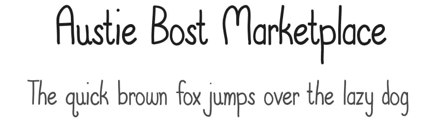 Austie Bost Marketplace by Austie Bost Fonts — Script Handwritten Font