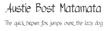 Austie Bost Matamata by Austie Bost Fonts — Script Handwritten Font — thumbnail 1