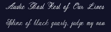 Austie Bost Rest of Our Lives by Austie Bost Fonts — Script Handwritten Font — thumbnail 2
