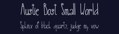 Austie Bost Small World by Austie Bost Fonts — Script Handwritten Font — thumbnail 2