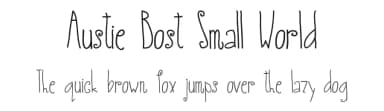 Austie Bost Small World by Austie Bost Fonts — Script Handwritten Font — thumbnail 1