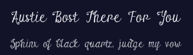 Austie Bost There For You by Austie Bost Fonts — Script Handwritten Font — thumbnail 2