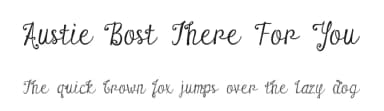 Austie Bost There For You by Austie Bost Fonts — Script Handwritten Font — thumbnail 1