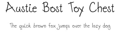 Austie Bost Toy Chest by Austie Bost Fonts — Script Handwritten Font — thumbnail 1