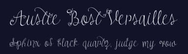 Austie Bost Versailles by Austie Bost Fonts — Script Handwritten Font — thumbnail 2