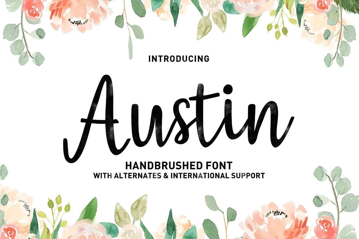 Austin Font by typehill — Script Handwritten Font — preview 1