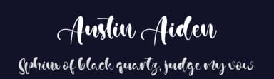 Austin Aiden by Staircase Studio — Script Handwritten Font — thumbnail 2