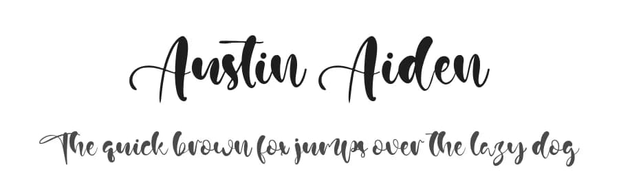 Austin Aiden by Staircase Studio — Script Handwritten Font — preview 1