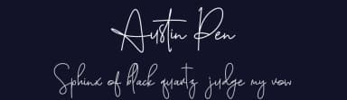 Austin Pen by Ahmad Khaidir — Script Handwritten Font — thumbnail 2