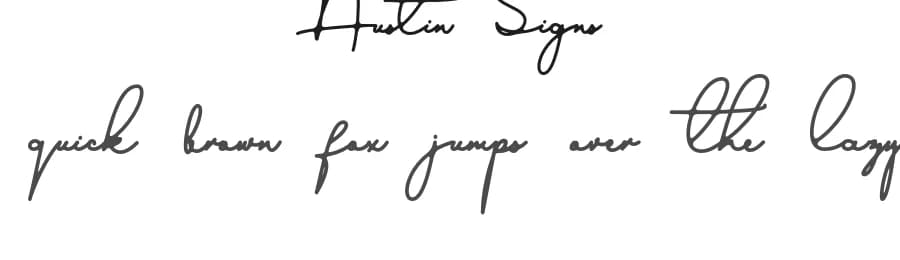 Austin Signs by Andika Fez — Script Handwritten Font