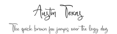 Austin Texas by Perspectype Studio - Letterena.com — Script Handwritten Font — thumbnail 1