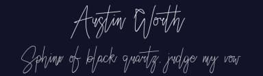 Austin Worth by Nartz type — Script Handwritten Font — thumbnail 2