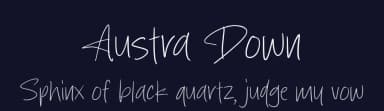 Austra Down by MJType — Script Handwritten Font — thumbnail 2