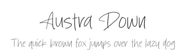 Austra Down by MJType — Script Handwritten Font — thumbnail 1