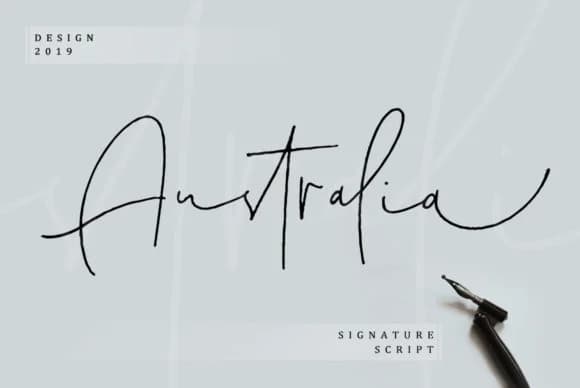 Australia Script Font by Dhan Studio — Script Handwritten Font