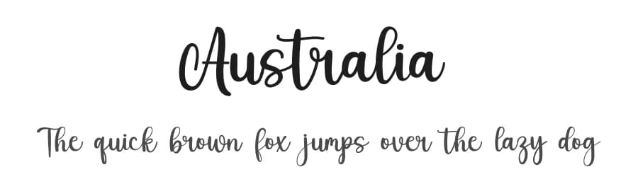 Australia by Inermedia Studio — Script Handwritten Font
