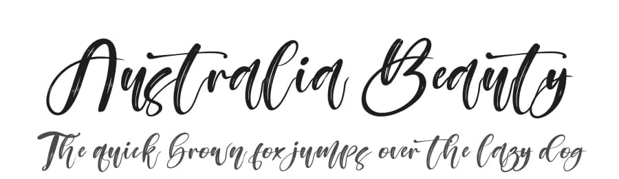 Australia Beauty by Perspectype Studio - Letterena.com — Script Handwritten Font