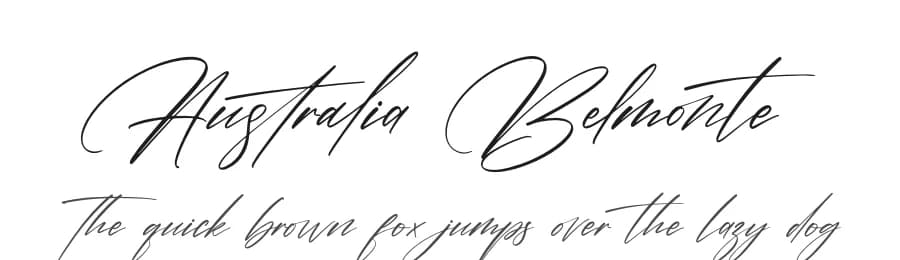 Australia Belmonte by Letterena Studios — Script Handwritten Font
