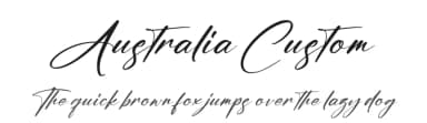 Australia Custom by Perspectype Studio - Letterena.com — Script Handwritten Font — thumbnail 1