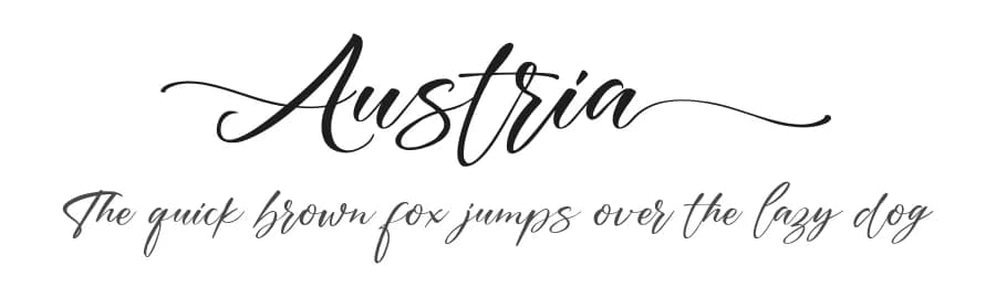 Austria by Debut Studio — Script Handwritten Font