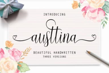 Austtina Font by supotype — Script Handwritten Font — thumbnail 1