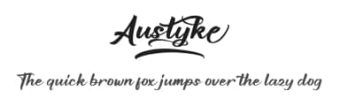Austyke by Integritype Studio — Script Handwritten Font — thumbnail 1
