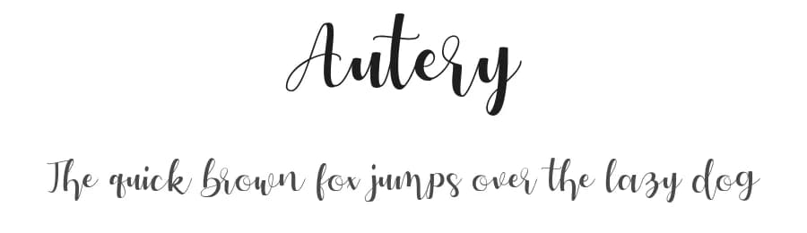 Autery by Masanis Studio — Script Handwritten Font