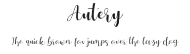 Autery by Masanis Studio — Script Handwritten Font — thumbnail 1