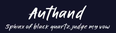 Authand by Hendra Pratama — Script Handwritten Font — thumbnail 2