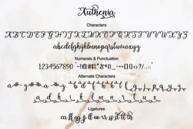 Authenia Font by Bal Studio — Script Handwritten Font — thumbnail 6
