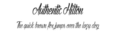 Authentic Hilton by Maelle.K | Thomas Boucherie — Script Handwritten Font — thumbnail 1