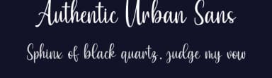 Authentic Urban Sans by Fontlicious — Script Handwritten Font — thumbnail 2